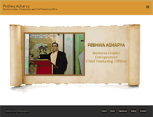 Tablet Screenshot of peshwaacharya.com